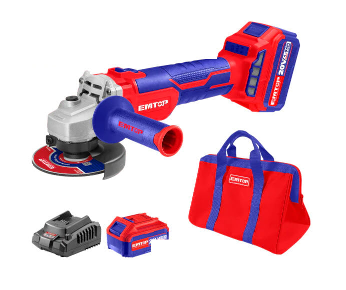 Amoladora Inalámbrica Industrial Serie Brushless de 20 V, EMTOP