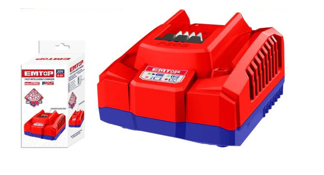 Cargador Industrial Rápido de Batería de 4 A, EMTOP
