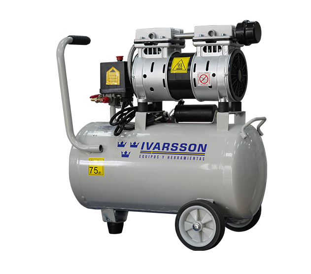 Compresor Horizontal Libre de Aceite de 3/4 Hp, IVARSSON