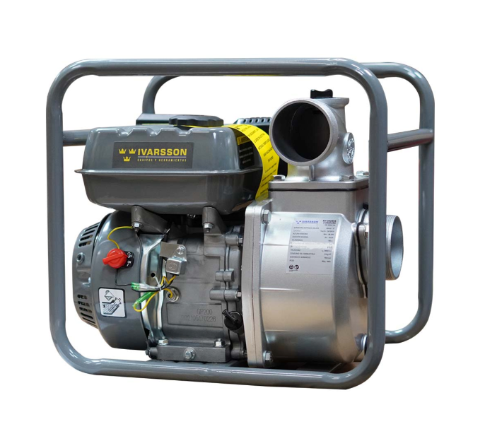 Bomba de Agua Autocebante a Gasolina de 6.5 Hp , IVARSSON