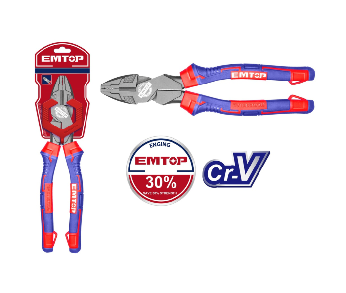Alicate Industrial para Electricidad de 9.5" con Alto Apalancamiento, EMTOP