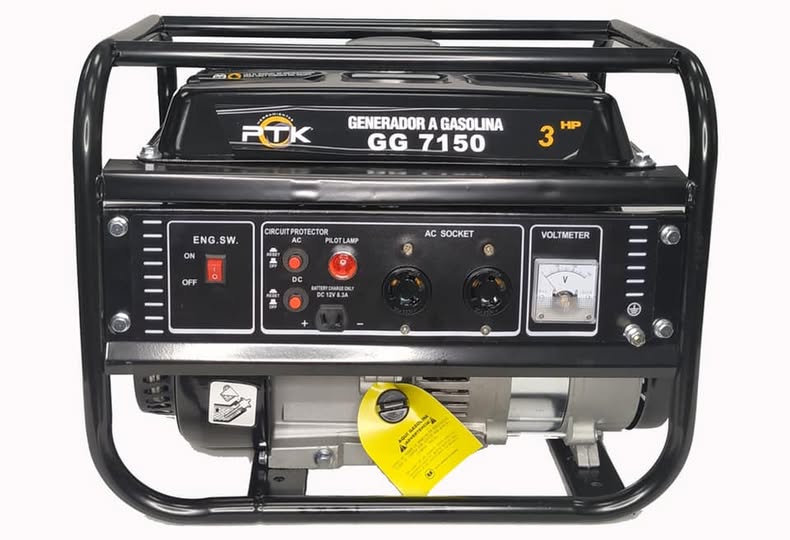 Generador a Gasolina Profesional 4 Tiempos de 3 Hp, PTK