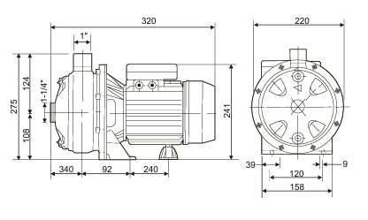 Bombas de Agua Centrifuga Barnes Serie Caracol de 0.25 a 2 Hp, Barnes