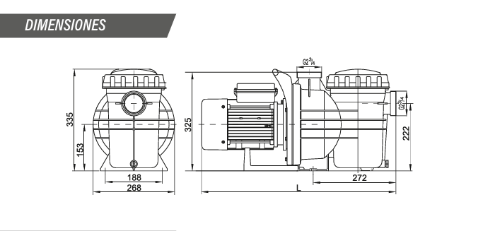 Bomba de Agua para Piscina Serie Xpert de 3 a 4 Hp, Ibax