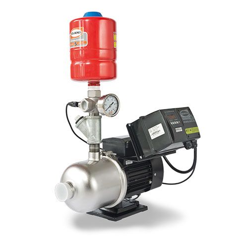 Equipo Hidroneumático con Bomba Multietapas de 1 Hp y Tanque Lineal de 3 Litros, Evans