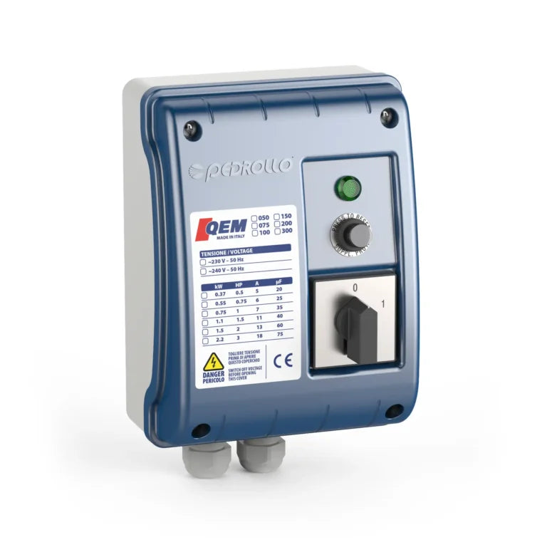 Cuadro de Control de 1 a 3 Hp, Pedrollo