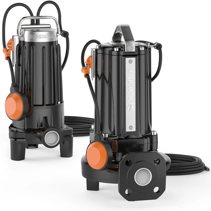 Bomba de Agua Eyectora y Trituradora para Drenaje Serie TRITUS de 1 a 7.5 Hp, Pedrollo
