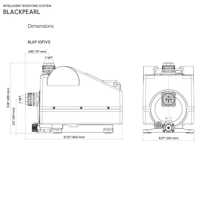 Sistema de Presión Constante BLACKPEARL de 1 Hp, Pearl