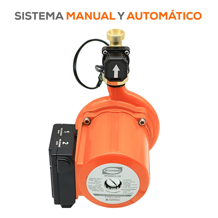 Bomba de Agua Presurizadora de 240 W, Evans