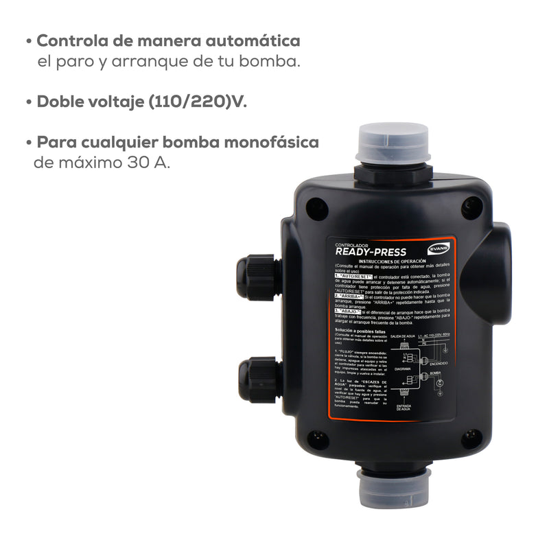Presurizador Ready-Press de 1 Hp, Evans