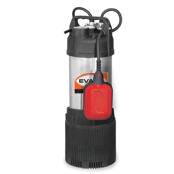 Bomba de Agua Eyectora para Aguas Limpias en Acero Inox de 1 Hp, Evans