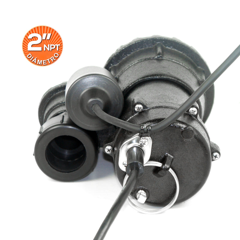 Bomba de Agua Eyectora para Aguas Negras de 0.5 Hp, Evans