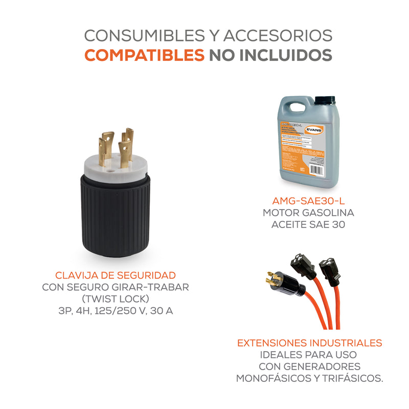 Planta Eléctrica Inverter de 4000 W, Evans