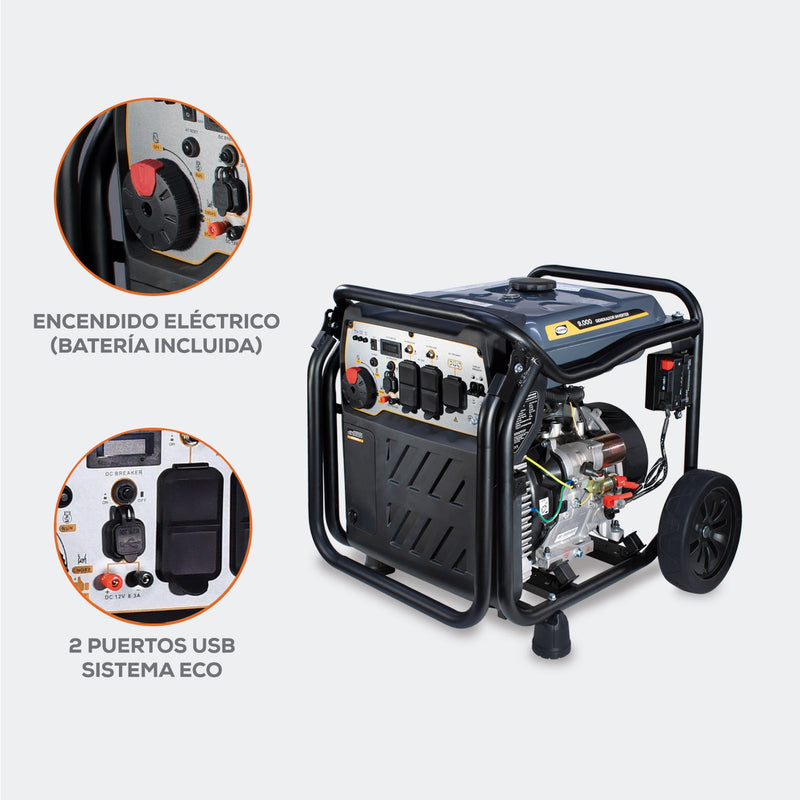 Planta Eléctrica Inverter de 9000 W, Evans