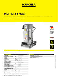 Aspirador Industrial Modelo IVM 40-12, Karcher
