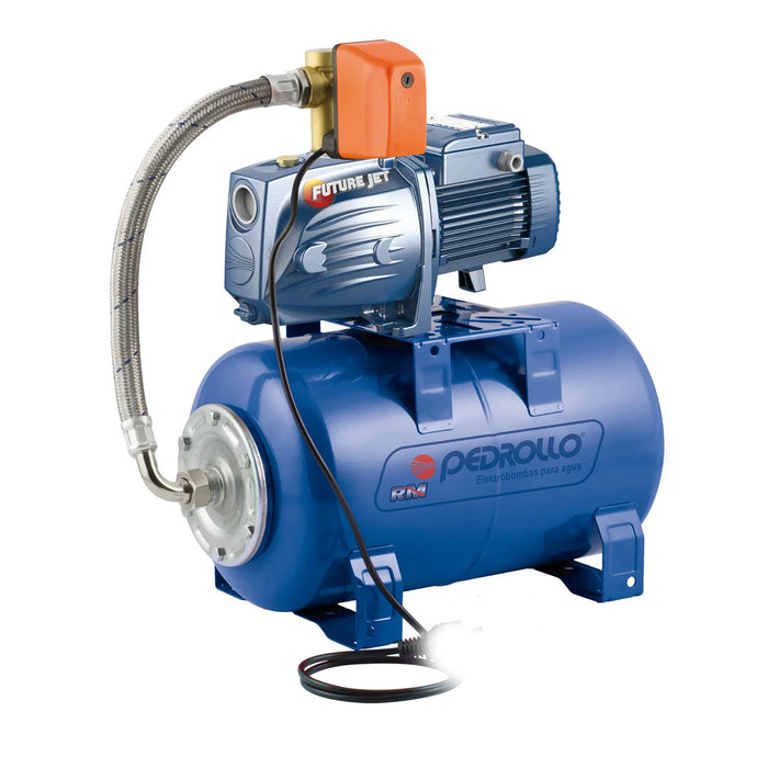 Equipo Hidroneumático con Bomba Tipo Jet y Tanque de Membrana intercambiable de 1 Hp, Pedrollo